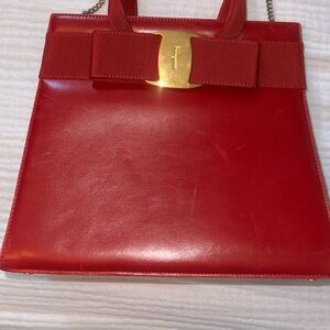 Red Leather Women's Bag